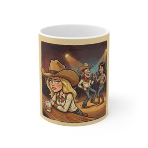 Drinkin’ Jack all by myself Mug | Choosin’ Texas Inspired Sad Cowgirl Bar Scene, Cowboy Humor Drinkin’ Jack all by myself Mug | Choosin’ Texas Inspired Sad Cowgirl Bar Scene, Cowboy Humor