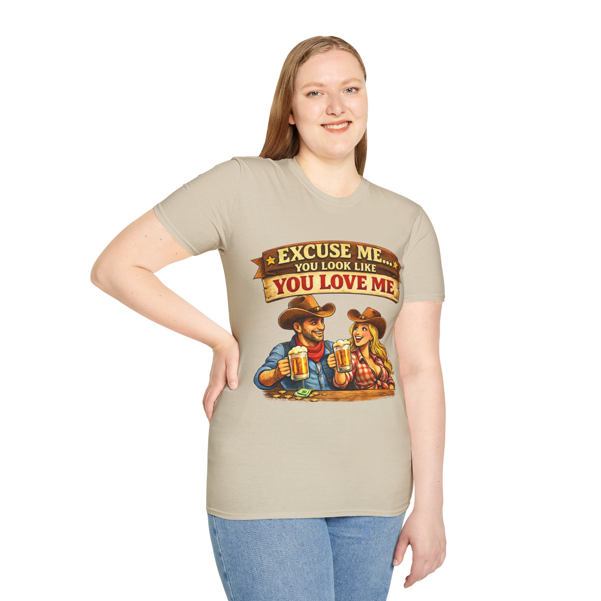 Cold Beer Excuse Me Unisex Softstyle T-Shirt - Country Song Inspired T-Shirts - Image 20