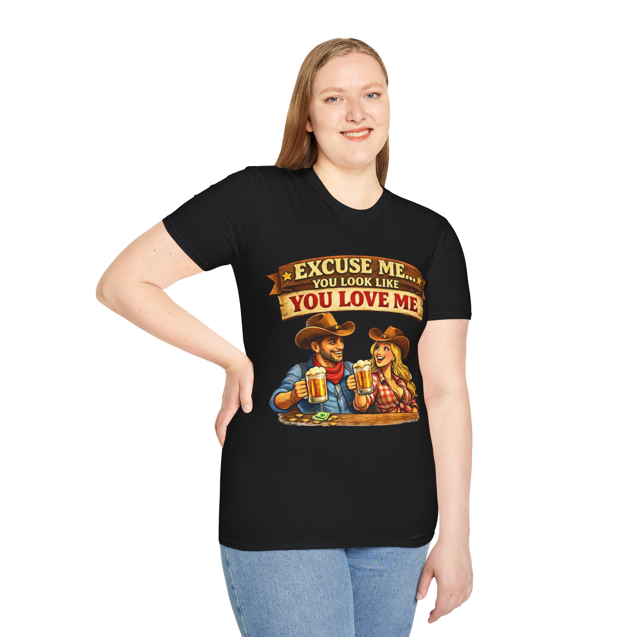 Cold Beer Excuse Me Unisex Softstyle T-Shirt - Country Song Inspired T-Shirts - Image 13