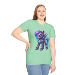 Neon Cyber Pony T-Shirt | Robo Pony Illustration Neon Cyber Pony T-Shirt | Robo Pony Illustration